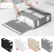 WINTE Foldable Bedding Organizer, Large Capacity Bedding Storage Bed Sheet Set Storage Box, Convenie
