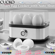 BACKSTR Eggs Boiler, Auto Shut- 200W Power Smart Egg Cooker,  Space Saving 6 Eggs Capacity Stainless