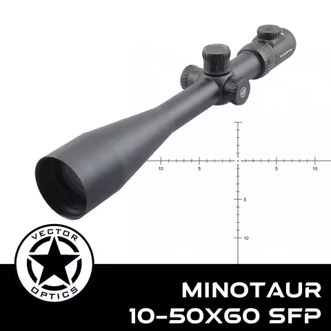 Vector Optics Minotaur 10-50x60 SFP Riflescope 34mm Tube For Long Range & Field Target Precision Sho