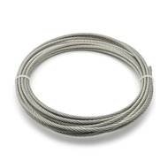 5 Meter 304 Stainless Steel 1mm 1.2mm 1.5mm 2mm Diameter Steel Wire bare Rope lifting Cable line Clothesline Rustproof 7*7