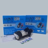 Premium LED Headlight H4 Mini Projector Motorcycle Car Original LIU HJG ZE5 High Low AC DC With Cool