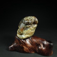 雕件 驚訝猴 臺灣年糕玉(海洗帶厚皮)