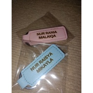 Keychain custom nama pu leather daja lazer machine✨