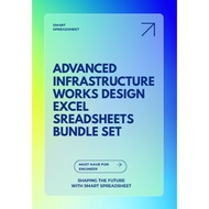 Advanced infrastructure works design excel spreadsheets bundle set
