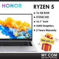 Honor Magicbook Pro-1VPF 16.1'' FHD Laptop Silver (Ryzen 5 4600H, 16GB, 512GB SSD, ATI, W10)