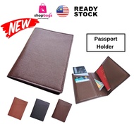 Dompet Pasport Untuk Suami Isteri Pu Leather Passport Holder Wallet 2 Passports HZ-4 Uncle Wallet