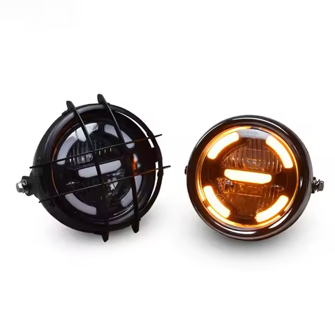GN125 GN125 WEEK8 Retro Motorcycle Modification LED Day Trip Headlight