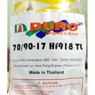 DURO TYRE TUBELESS 70/90-17