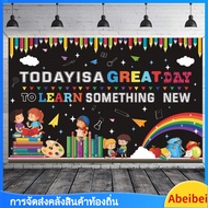 พรม clu Welcome Back to school Theme backdrop banner party decoration photo photography background c