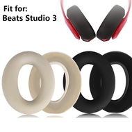 Silicone Ear Pads Headband Covers for Beats Studio 3 Headphone, Sweatproof & Washable Earpads Cushio