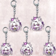 Anime keychain Elysia Honkai Impact March 7 Honkai Star Rail Mica Acrylic Chibi Game character gift 