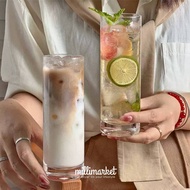 MILLI AESTHETIC MILK GLASS 300ML Aesthetic cafe glass glass bamboo glass/ glass cup