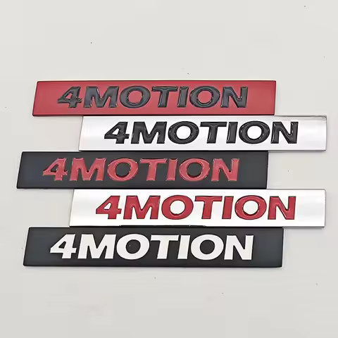 3D Metal Car Styling Logo 4 MOTION Fender Side Badge Rear Trunk Emblem Sticker For VW Tiguan Arteon 