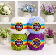 Poly Indo Shiny Knitting Yarn D27 100gr – Polyindo Strong Shiny Knitting Bag for Beginners in Many C