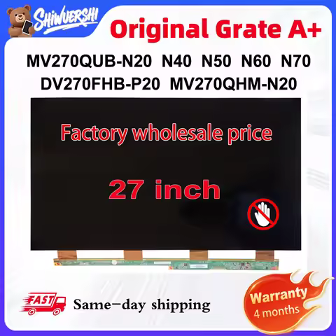 Original New A+ 27'' Only Lcd Glass Screen MV270QUB N20 N40 N50 N60 N70 DV270FHB-P20 MV270QHM-N20