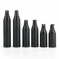 【Top Picks】 10pcs/lot 15ml 30ml 50ml Plastic Emulsion Bottles Spray Bottle Matte Black Vacuum Bottle Airless Pump Vacuum Container
