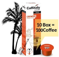 Cremoso PACK10 Caffitaly 100% Arabica: 100 Coffee Caps แคปซูลกาแฟ