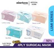 MEDICOS 4Ply Lumi Ultrasoft Sub Micron Adult Earloop Surgical Face Mask (50s)