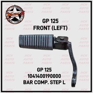 FRONT & REAR FOOTREST (LH&RH) - KTNS - GP 125/ GP 125 CLASSIS (100% KTNS ORIGINAL PARTS)