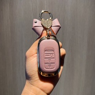 โลหะผสมสังกะสี + หนัง ฝาคลุมกุญแจ Honda HRV 2025 CRV Civic 11th FC 2023-2025 Accord พวงกุญแจ ของแต่ง