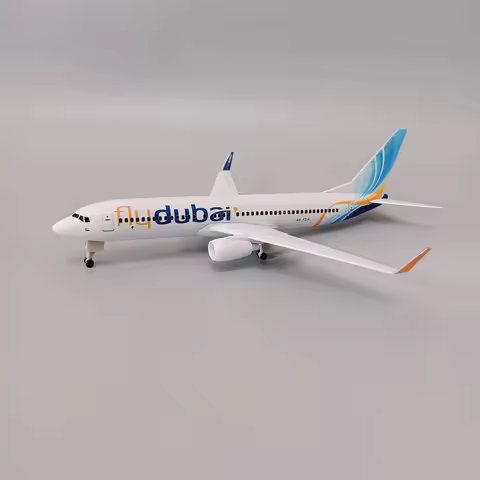 20cm Alloy Metal Air Fly Dubai Airlines B737 Diecast Airplane Model Dubai 737 Airways Plane Model Ai