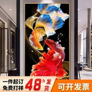 Entrance door decorative painting entrance painting corridor aisle hanging painting modern simple mu