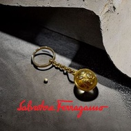 🎀 Salvatore Ferragamo 菲拉格慕 | 鞋跟設計圓形金色掛飾.鑰匙圈#二手
