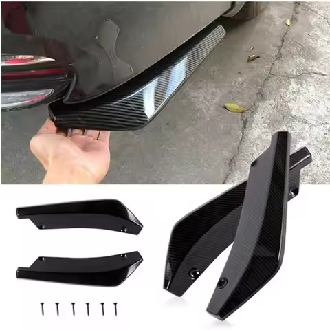 Car Rear Bumper Lip Diffuser Splitter Spoiler Scratch Protector for Audi A1 A2 A3 A4 A5 A6 A7 A8 Q2