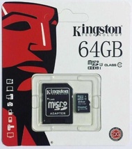 Kingston Memory Card Micro SD SDHC 64GB Class 10 ของแท้