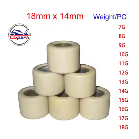 18X14 Variator Roller For SYM KYMCO MALAGUTI LINHAI MALAGUTI PEUGEOT 125CC 150CC GY6 Scooter ATV 7G
