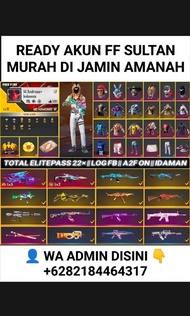 READY AKUN FF SULTAN MURAH DI JAMIN AMANAH