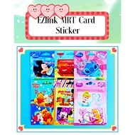 💖SG Stock 💖 2pcs Disney Cartoon Ezlink Sticker MRT Card Sticker Protector (Mickey Minnie  Princess Winnie