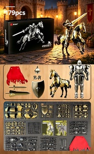 HUIQIBAO | Medieval Knight Armor Assembleable Figure