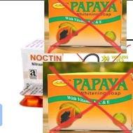 New Papaya By... NOCTIN.10..model  Mamaya Brightening Soap with Sunscreen Vitamin A C E Extract Snow