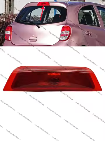For Nissan March 2010-2015 Car Rear Additional Brake Light High Mount Lamp 3rd Brake Light Third Sto