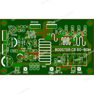 PCB Linear Booster CB Am Ssb 40-80w 27Mhz 2x IRF540 Radio Tengkorak