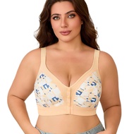 Plus size Bra C D E F cup 38 40 42 44 46 48 oversized Push up Bralette wireless adjustable strap fro