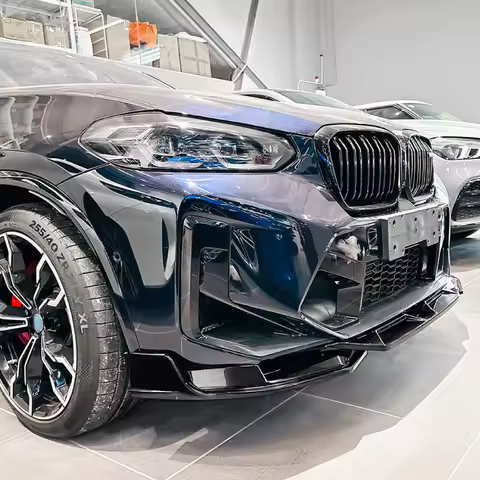 For BMW X3M X4M F97 F98 LCI 2022+ Front Lip Splitter Bumper Spoiler Body Kit Front Bumper Lip Trim M