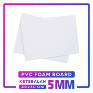 PVC Board 5mm A3 40 x 30 cm / PVC Foam Board / Bahan Maket