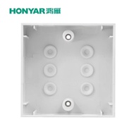 Hangzhou Hongyan86Surface-mounted base box，Hongyan Minghe 86Model junction box High-strength flame-r