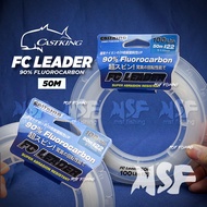 [MSF] Castking FC Leader 90% Fluorocarbon Shock Leader Tali Perambut Hantu 50m Yozuri Deul FG Knot