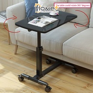 (HOME+) Simple movable laptop table lifting table bedroom folding bedside table lazy table bed small