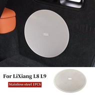 aihei สำหรับli Lixiang L8 L9 2022 2023 ด้านหลังรถด้านหลังลำโพงเสียงทรัมเป็ตทวีตเตอร์ฝาครอบสแตนเลสอุป