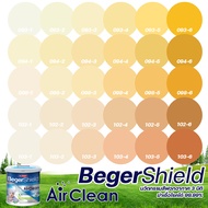 Beger Shield Air Clean เบเยอร์ชิลด์ แอร์คลีน สีเหลือง ส้ม สีทาภายใน เกรดสูง กึ่งเงา สีทาบ้าน สีน้ำ ไ