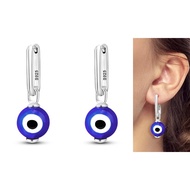 [SEV] Lucky Protection 925 Silver Horseshoe Blue Eye Fatima Hand Beads Charm fit Original Bracelet N