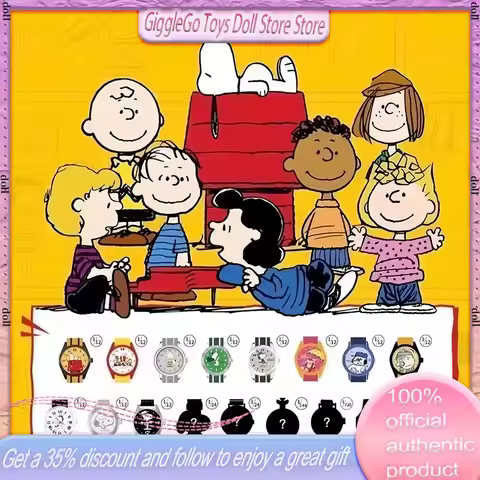 New Genuine Maihe And Snoopy Friends Series Peanuts Watch Blind Box Watch Cartoon Cute Watch Childre