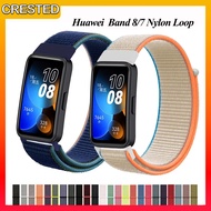Lingkaran Nilon untuk Tali Huawei Band 10/9/8 Wanita Pria Gelang Jam Tangan Pintar Huawei Band 7 Vel