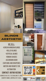 KOREAN WINDOW BLINDS/ VERTICAL BLINDS / ROLLER BLINDS / ACCORDION DOOR AND MORE CUSTOMIZE ORDERS - D
