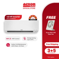 Acson Reino+ Inverter Air Conditioner R32 (1.0HP) A3WMY10BF FOC Mini USB Fan