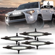 OVOVS Other Car Light Accessories 4pods Smoked Led Grille Light with Fuse Wiring Harness for Toyota 